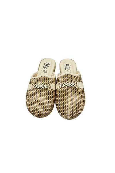 shoemio Γυναικείες παντόφλες Gloria Straw Buckle