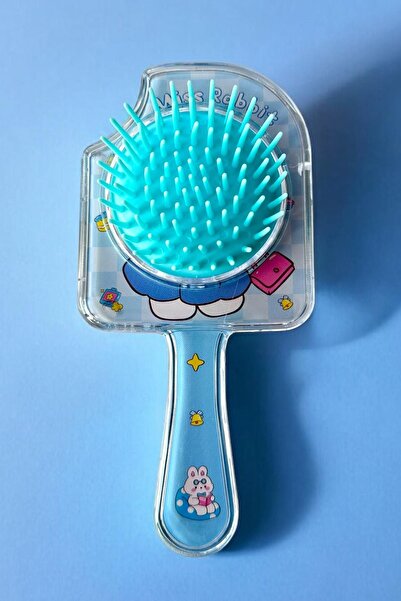 TAKIŞTIR Μπλε χρώμα Βούρτσα/Χτένα για τα μαλλιά με φιγούρα κουνελιού