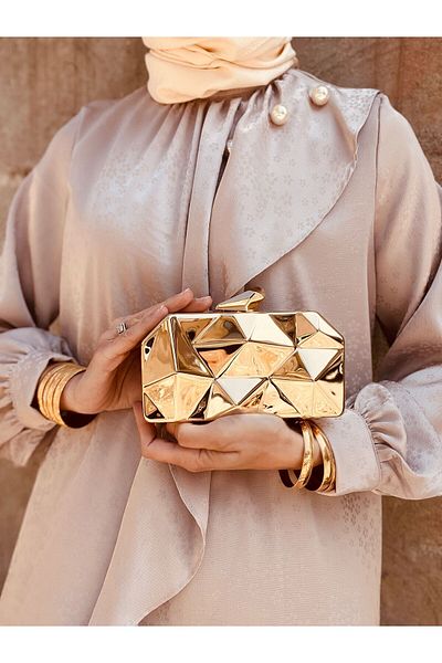 Çanta Trend Geantă metalică pentru rochie de seară |   Geantă de mână cu design special