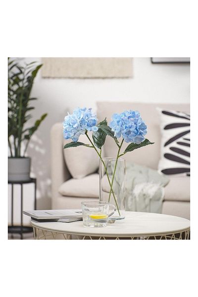 IKEA Smycka Τεχνητό Λουλούδι γαλάζιο 45 εκ. Ορτανσία 30593284
