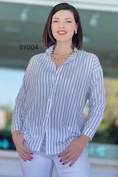 İnce Topuk Striped Shirt 5Y004