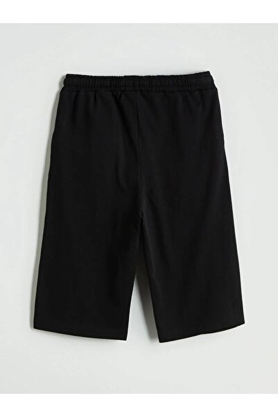 LC Waikiki LCW Kids Siyah Beli Lastikli Erkek Çocuk Şort