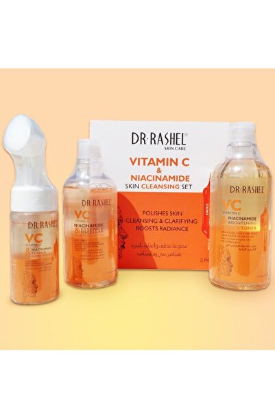 DR.RASHEL Vitamin C & Niacinamide Skin Cleansing Set - 3 Effective Pieces to ...