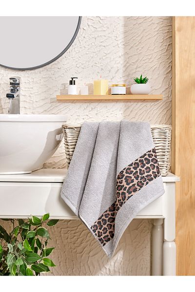 PHILIPPUS Πετσέτα χεριών & προσώπου Leopard 100% Cotton 50*90