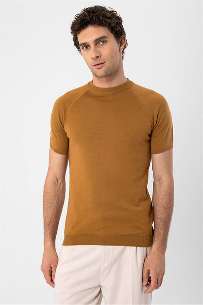 Antioch Tobacco Crew Neck Knitwear T-Shirt