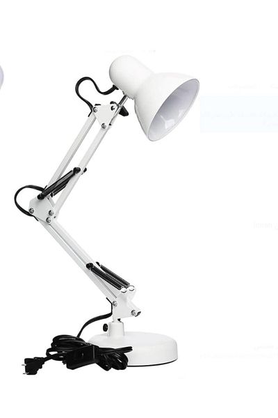 Gerenic LED Swing Arm Desk Lamp E27, Classic Flexible Reading Lights Eye Care Energy Saving Color