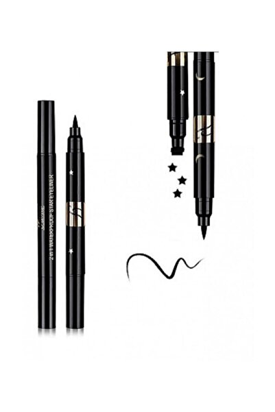 Roesıa Rose Cosmetics Rose Çift Taraflı Yıldız kalp ay çiçek Desenli Kalem Ey...