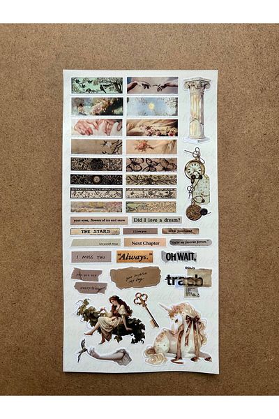 hdsticker 146 قطعة من الملصقات ذات الطابع العتيق مجموعة مخطط جدول الأعمال الفنية والكمبيوتر المحمول والهاتف اللوحي وملصق مجلة رصاصة