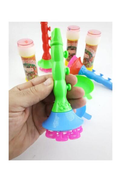 BambaPaw Üflemeli Köpük Yapma Seti Borazan Baloncuk Seti 3 Adet