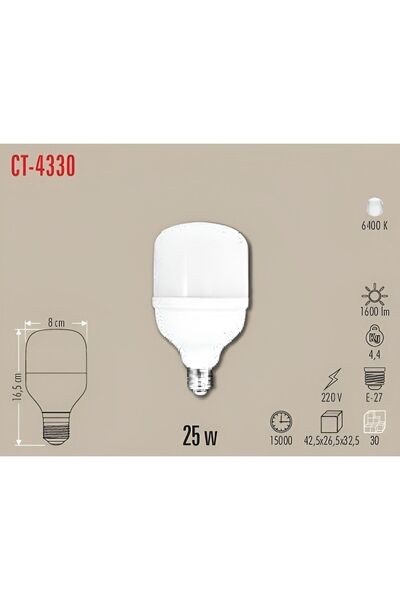 Cata -4330 25w Led Ampül Beyaz Işık
