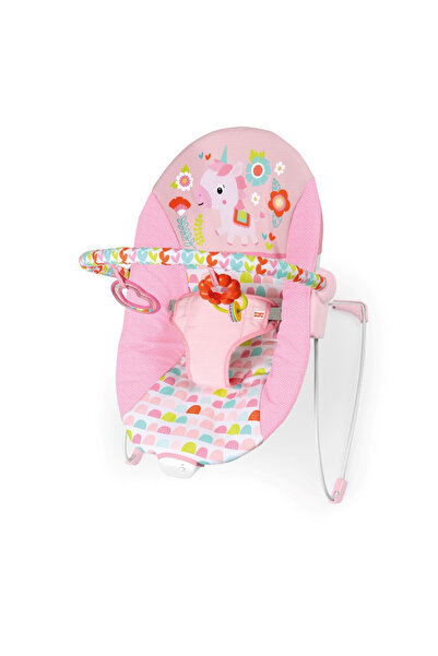 Bright Starts - Fancy Fantasy Vibrating Bouncer for Girls, 0 to 6 months