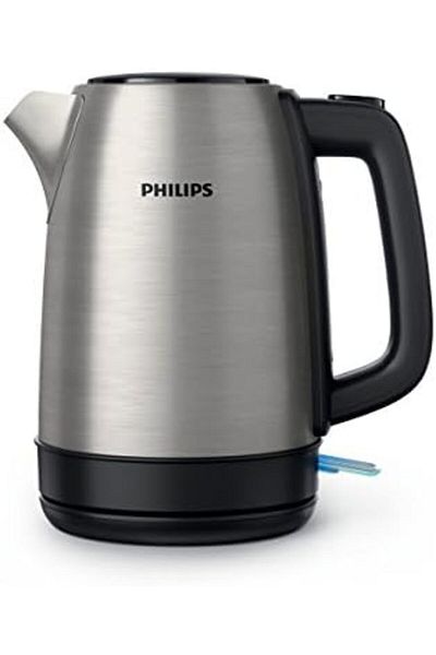 Philips Electric Kettle with Spring Lid and Indicator, Philips HD9350/92, Stainless Steel, 1.7L, Silver