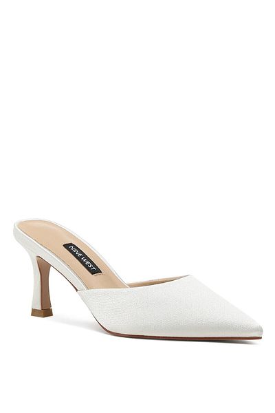 Nine West Γυναικείες παντόφλες με τακούνι Xeronara White