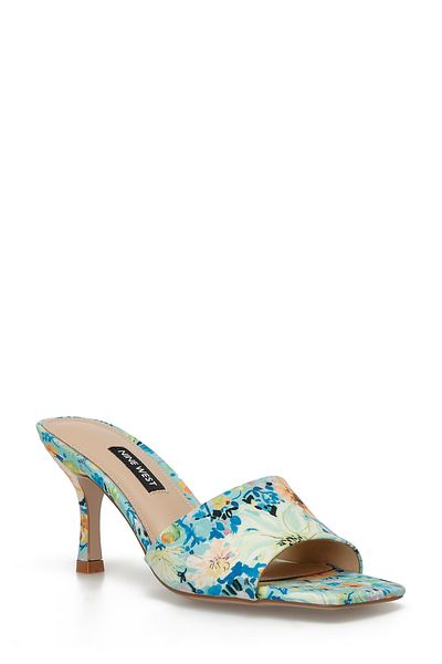 Nine West Papuci cu toc pentru femei Fenvaris Blue