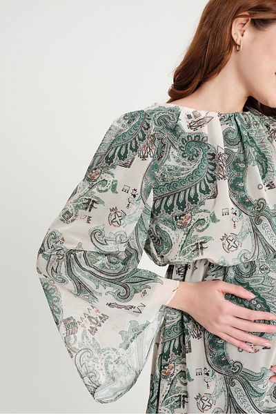KATLİN MATERNİTY WEAR فستان شيفون مبطن للحوامل