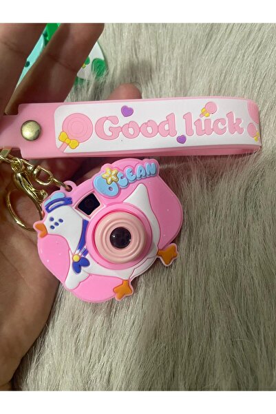 Tasarım Kuromi Kamera Anahtarlık Işıklı