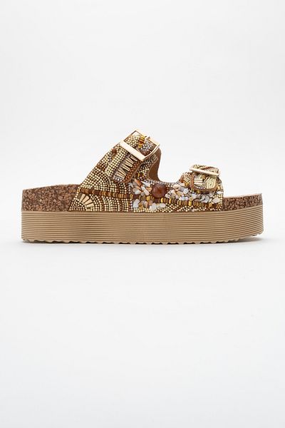 Ataköy Ayakkabı WOMEN'S STONE SLIPPERS