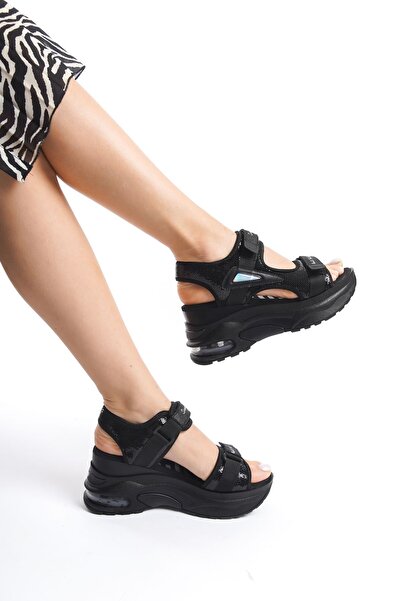 öz se shoes Beny Дебела подметка Велкро Комфортни дамски сандали