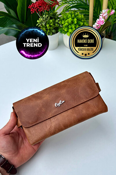 CüzCan BOSS Antik Taba Чоловіча сумка з натуральної шкіри з магнітом