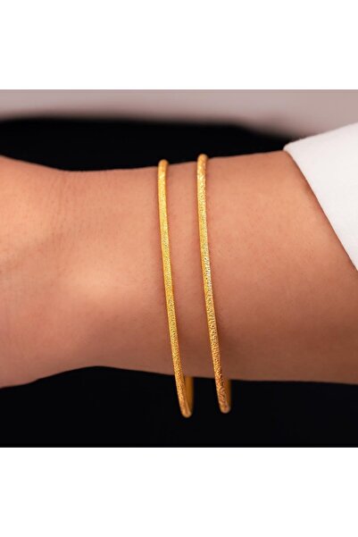 2'li Simli Ajda Takım 16 Gr(GRAM) 22 Ayar Altın İşçiliksiz Bilezik