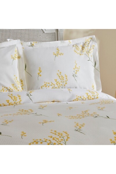 Karaca Home Loretta 100% Baumwolle Einzelbett-Piké-Set, Gelb