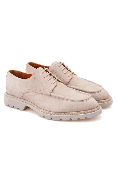 Desa Ανδρικά δερμάτινα παπούτσια Elena Beige Casual Suede