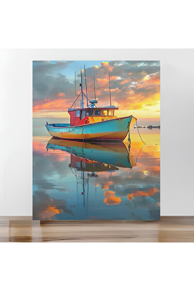 MorAnka Tuval&Boya Sayılarla Boyama Tuval Seti Fırça Boya Dahil (Çıtalı) 40X5...