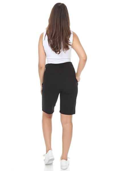 LİYACA Oversized Bumi Band Cotton Maternity Shorts