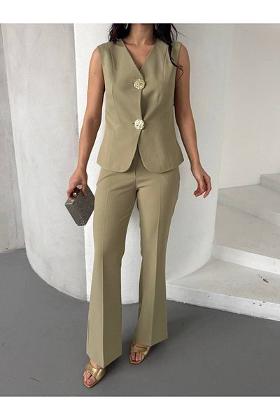 NILOO New Season Women's Two Button Vest Suit