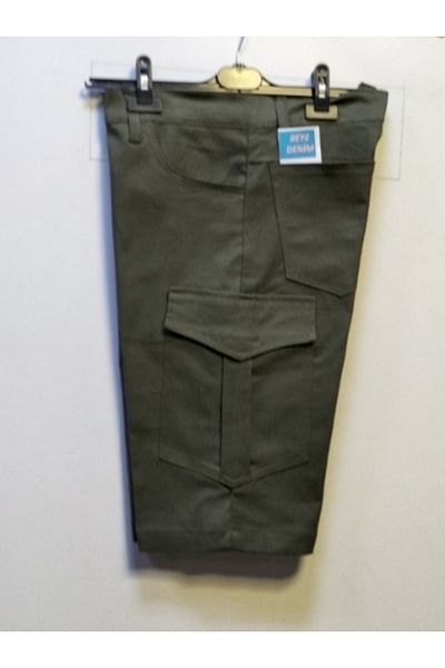 BeyzDenim Slim Khaki Knee Length Shorts Capri Bermuda