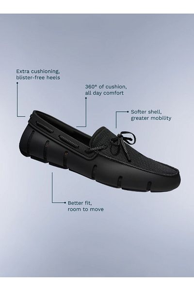 Swims Braided Lace Loafer Shoes