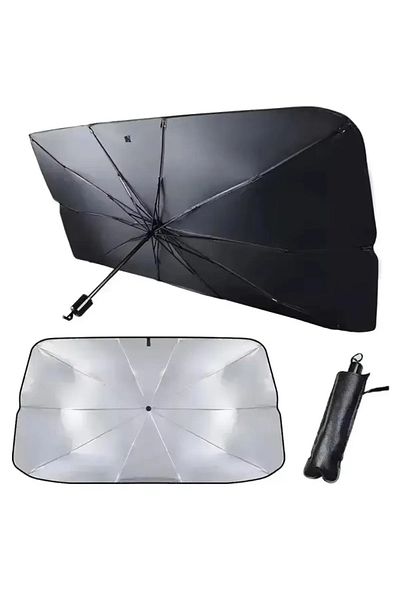 NEWSTORE HOME Auto Car Sun Visor Umbrella Type Windshield Sun Preventer Foldable 138cm X 75cm