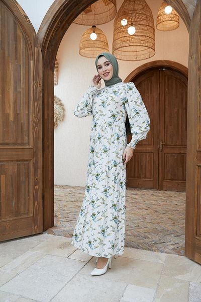 Nissra Ankanoor Judge Collar Gypsy Model Λινό Φόρεμα Anka251400