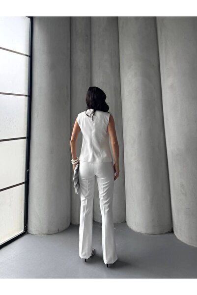 NILOO YENİ SEZON KADIN İKİ  DÜĞMELİ  YELEKLİ TAKIM ELBİSE