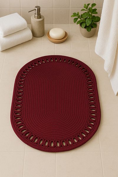 Metasupla Wicker Door Front Mat Kitchen Bathroom Living Room Hall Modern Doormat 55X80Cm