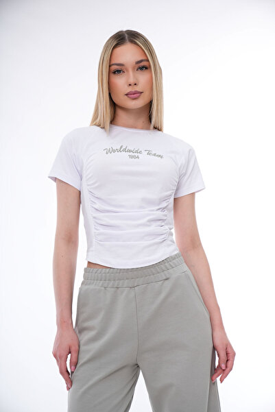 PONÇİK Γυναικείο Σετ Φόρμας με Κέντημα και Τσέπες με Σχισμή στο Μπροστινό Μέρ...