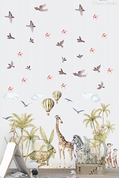 KT Decor Σετ αυτοκόλλητων τοίχου με αδύνατα ζωγραφικά ζωγραφική με ακουαρέλα ...