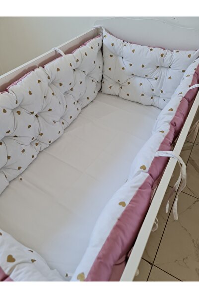yasetex tasarım 60 × 120 - طقم حماية لجانب سرير الأطفال - ارتفاع 40 سم، قابل ...
