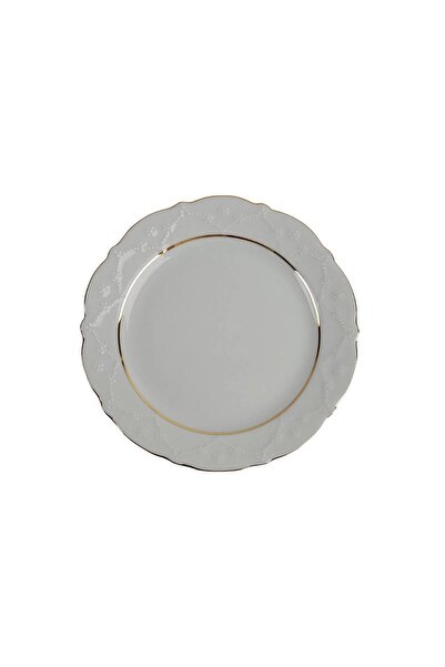 Porland Queen Altın Yaldız Düz Tabak 21cm