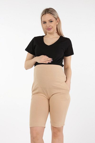 LİYACA Oversized Bumi Band Cotton Maternity Shorts