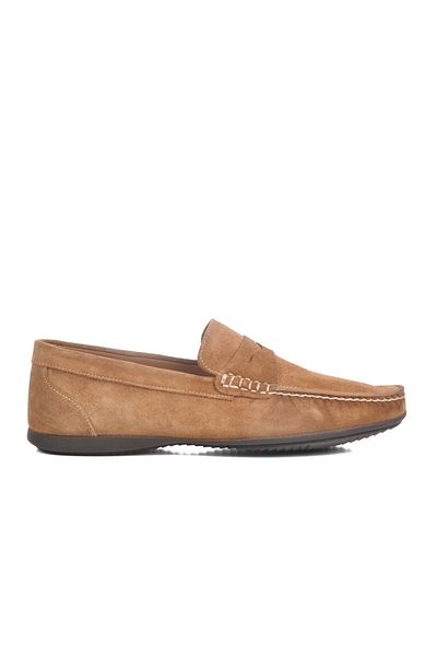AYAKMOD Ανδρικά παπούτσια casual από γνήσιο δέρμα καφέ Suede Kazar M