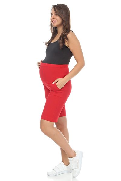 LİYACA Oversized Bumi Band Cotton Maternity Shorts