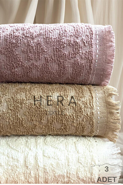 HERA Kitchen and Hand&Face Towel Set Cotton 3 Pieces 30 X 50 cm