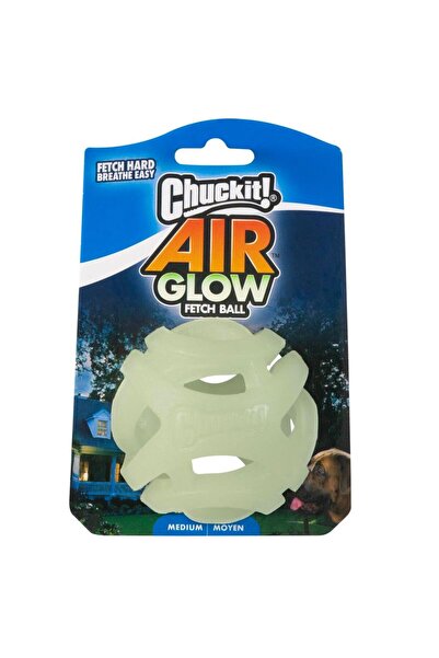 Chuckit ! Max Glow Air Fetch Gece Parlayan Köpek Oyun Topu Orta Boy 6.5 Cm