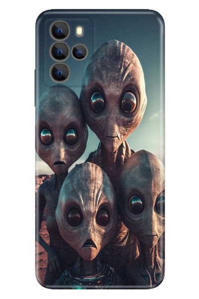 casetube Omix X700 Case Hd Silicone Colorful Themed Patterned Tpu Ufo