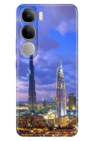 EGSTECH حافظة هاتف فيفو V40 لايت مصنوعة من السيليكون المرن الملون بنمط TPU دبي