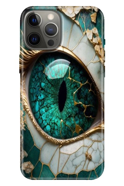 casetube جراب لهاتف Apple iPhone 12 Pro بتصميم عين آلهة من السيليكون المطبوع