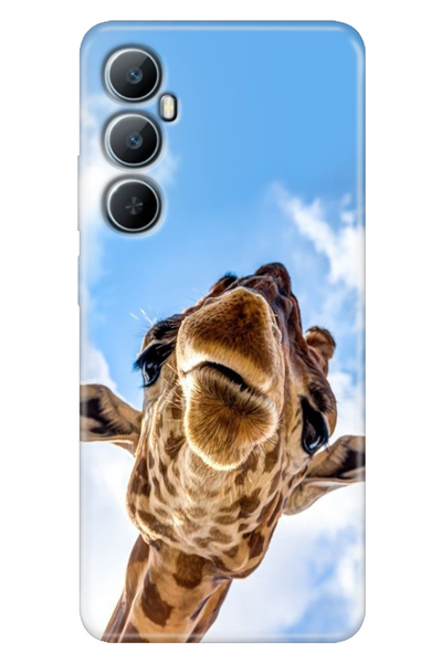 casetube حافظة Realme C65 (RMX3910) متوافقة مع اللون مطبوع سيليكون كيس