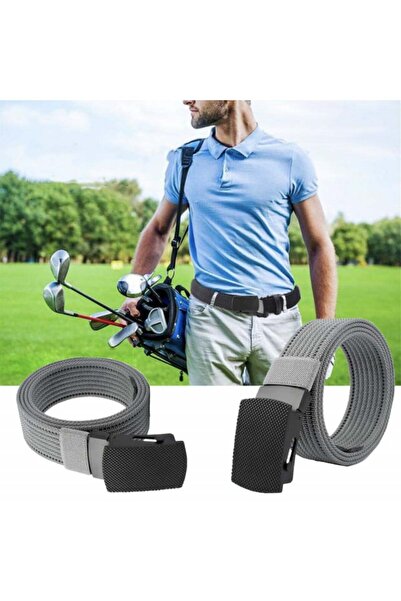 PUFO Men's belt Pufo Casual Fit 3.8 x 120 cm, metal buckle, gray