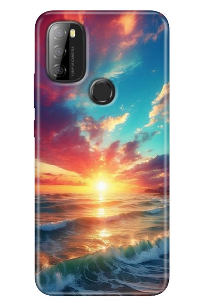 EGSTECH Reeder P13 Blue Max 2021 Case Rubber Printing Silicone Cover Ocean